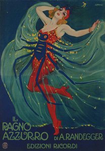 The Blue Spider The Blue Spider od Alberta Iginio Randegger, 1916.