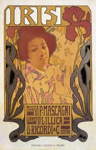 Iris, plakát k opeře Pietra Mascagniho