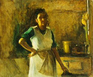 The Cook (olej na plátně) od Leopoldo Romañach