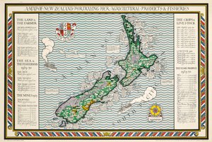 Mapa Nového Zélandu