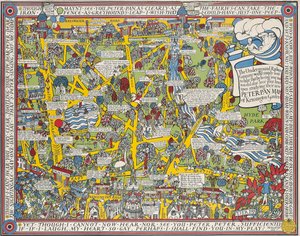 Mapa Petera Pana Kensingtonských zahrad
