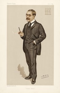 Rudyard Kipling (1865 - 1936), z Vanity Fair, hospoda. 1894 (barevná litografie) od Leslie Matthew Ward
