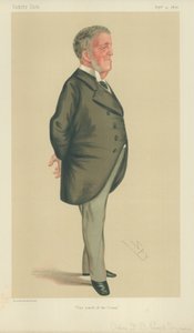 Admirál Frederick Beauchamp Paget-Seymour, Vzdouvání oceánu, 9. září 1876, karikatura Vanity Fair od Leslie Matthew Ward