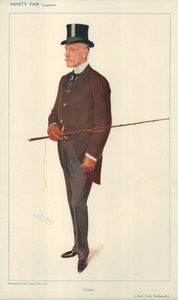 Plukovník Frank Shuttleworth, Charlie, 10. února 1909, karikatura Vanity Fair od Leslie Matthew Ward