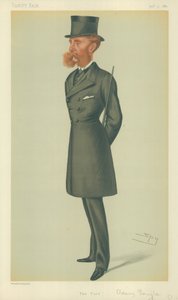 Lord Dorchester, Turf, 24. března 1877, karikatura Vanity Fair od Leslie Matthew Ward