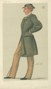 Lord Ribblesdale, Mufti, 11. června 1881, karikatura Vanity Fair od Leslie Matthew Ward