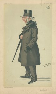 Lord Robartes, East Cornwall, 4. února 1882, karikatura Vanity Fair od Leslie Matthew Ward