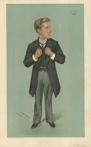 Lord Warkworth, South Kensington, 2. září 1897, karikatura Vanity Fair od Leslie Matthew Ward