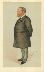 Pan Charles Henry Wilson, squatter, 24. ledna 1885, karikatura Vanity Fair (barevné lito) od Leslie Matthew Ward
