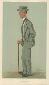 Pan Edward Weatherby, Kniha zápasů, 17. října 1901, karikatura Vanity Fair od Leslie Matthew Ward