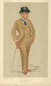 Pan Hwfa Williams, Sandown Park, 7. listopadu 1891, karikatura Vanity Fair od Leslie Matthew Ward