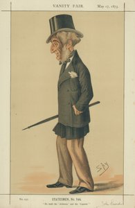 Pan John Laird, Postavil Alabamu a kapitána, 17. května 1873, karikatura Vanity Fair od Leslie Matthew Ward