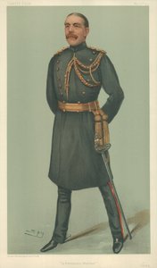 Pan William Dudley Ward, stálý válečník, 30. května 1901, karikatura Vanity Fair od Leslie Matthew Ward