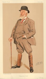 Pan William Montagu Tharp, Chippenham Park, 21. června 1894, karikatura Vanity Fair od Leslie Matthew Ward