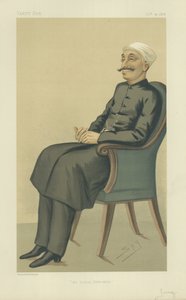 Nawab Sir Salar Jung, indický státník, 14. října 1876, karikatura Vanity Fair od Leslie Matthew Ward