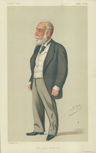 Sir Albert Abdallah David Sassoon, The Indian Rothschild, 16. srpna 1879, karikatura Vanity Fair od Leslie Matthew Ward