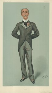Sir Albert Edward Sassoon, Hyde, 1. února 1900, karikatura Vanity Fair od Leslie Matthew Ward