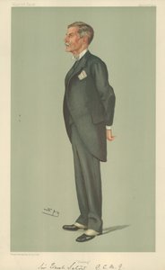 Sir Ernest Satow, Peking, 23. dubna 1903, karikatura Vanity Fair od Leslie Matthew Ward