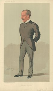 Sir James Sivewright, imperialistický Afrikander, 1. června 1893, karikatura Vanity Fair od Leslie Matthew Ward