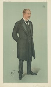 Hrabě Selborne, Admiralita, 3. října 1901, karikatura Vanity Fair od Leslie Matthew Ward