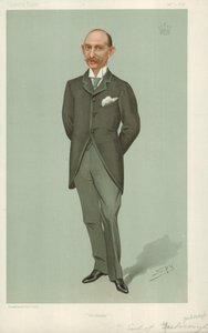 Hrabě z Yarborough, Brocklesby, 2. ledna 1896, karikatura Vanity Fair od Leslie Matthew Ward