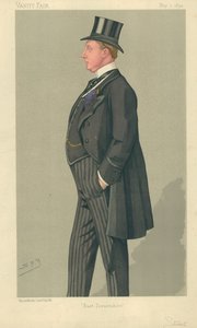 The Hon Humphrey Sturt, East Dorsetshire, 7. května 1892, karikatura Vanity Fair od Leslie Matthew Ward