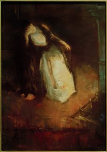 Žena u krbu (snění u krbu) od Lesser Ury