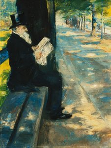 Gentleman v parku; Herr im Tiergarten, kolem roku 1900 od Lesser Ury