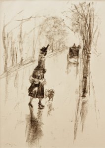 Dívka se psem od Lesser Ury