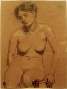 Dívčí akt od Lesser Ury