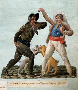 Francouzská revoluce: boj dvou občanů. Kvaš od bratří Lesueurů (18. století) od Lesueur Brothers