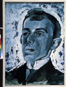 ""Portrét básníka Ossipa Mandelstama (1891-1938)"" Obraz Lva Alexandroviče Bruniho (1894-1948) Soukromá sbírka od Lev Aleksandrovitc Bruni