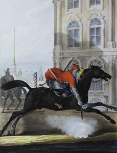 Junker z Kavkazsko-horské eskadry plavčíků, 1829 od Lev Alexandrovich Belousov