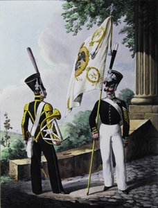 Porte-epee-Praporshchik a Hornist of the Garrison Battalion, 1829