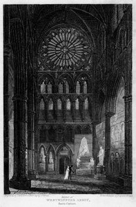 Poets Corner, Westminster Abbey, Londýn, 1815. od Lewis