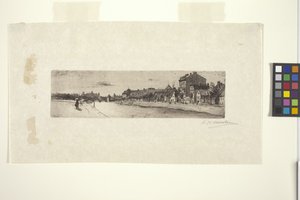 Řeka Isar (inkoust)