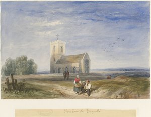 Bagnall Church: malba vodovými barvami, nd [1834]