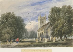 Bradley-in-the-Moors Church: malba akvarelem a [c 1830-1840]