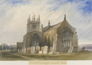 Leek Church: malba akvarelem a [c 1830-1840]