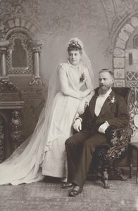 Svatební portrét, konec 19. století od Lewis M. Melander