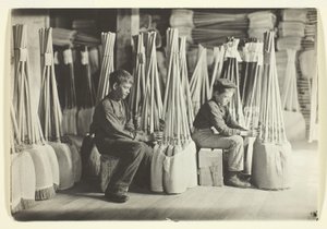Chlapci v balírně, Brown Mfg Company, Evansville, Ind. od Lewis Wickes Hine