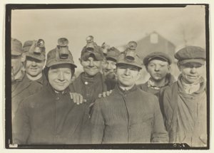Chlapci v uhelném dole v Pensylvánii od Lewis Wickes Hine