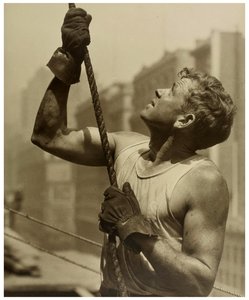 Stavební dělník empire state building, c.1930 od Lewis Wickes Hine