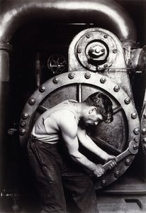 Mechanik Powerhouse, kolem roku 1924; od Lewis Wickes Hine