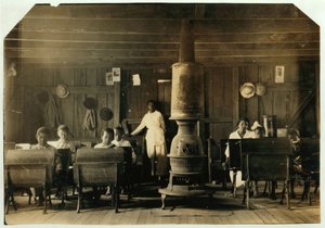 Segregovaná škola v Anthostonu, Kentucky, 1916 od Lewis Wickes Hine
