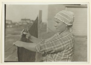 Žena slovanského horníka, New Dubois, Pennsylvania od Lewis Wickes Hine