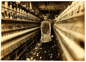 Spinner, Globe Cotton Mill, Augusta, Georgia, 1909 od Lewis Wickes Hine