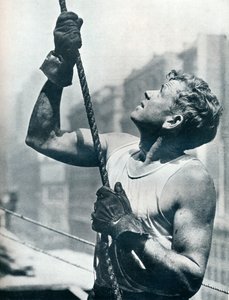 Empire State Building: Skyscraper Workers, c1931 od Lewis Wickes Hine