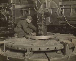 Pracovník u brusky od Lewis Wickes Hine