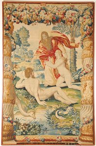 Tapiserie Adam a Eva, c. 1650-1660 od Leyniers Workshop